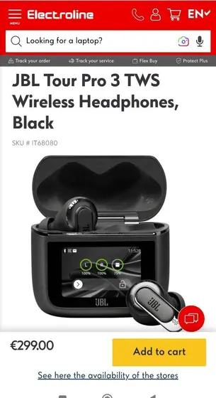 JBL Tour Pro 3, наушники с ANC