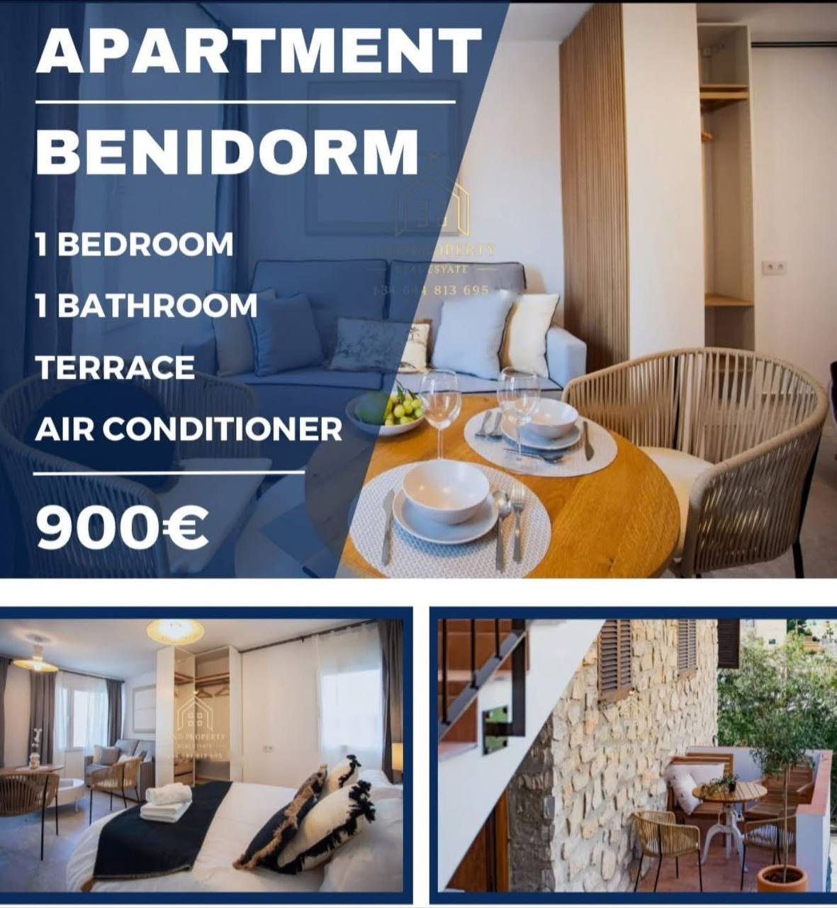Квартира с 1 спальней, 45 м²