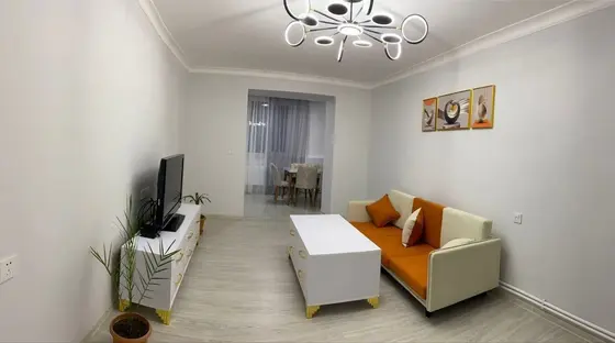 2-комнатная квартира, 63 м², с мебелью