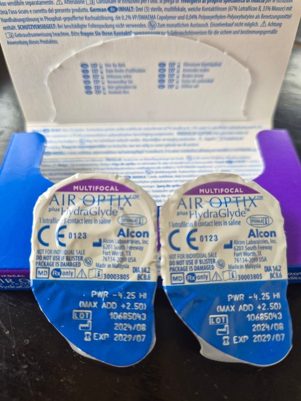 Мультифокальные линзы Alcon Air Optix