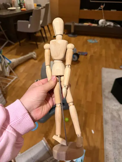 Деревянный манекен IKEA GESTALTA, 33 см