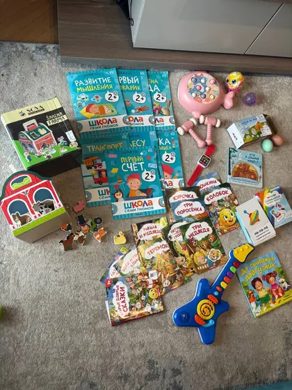 Детские игрушки и развивающие книги
