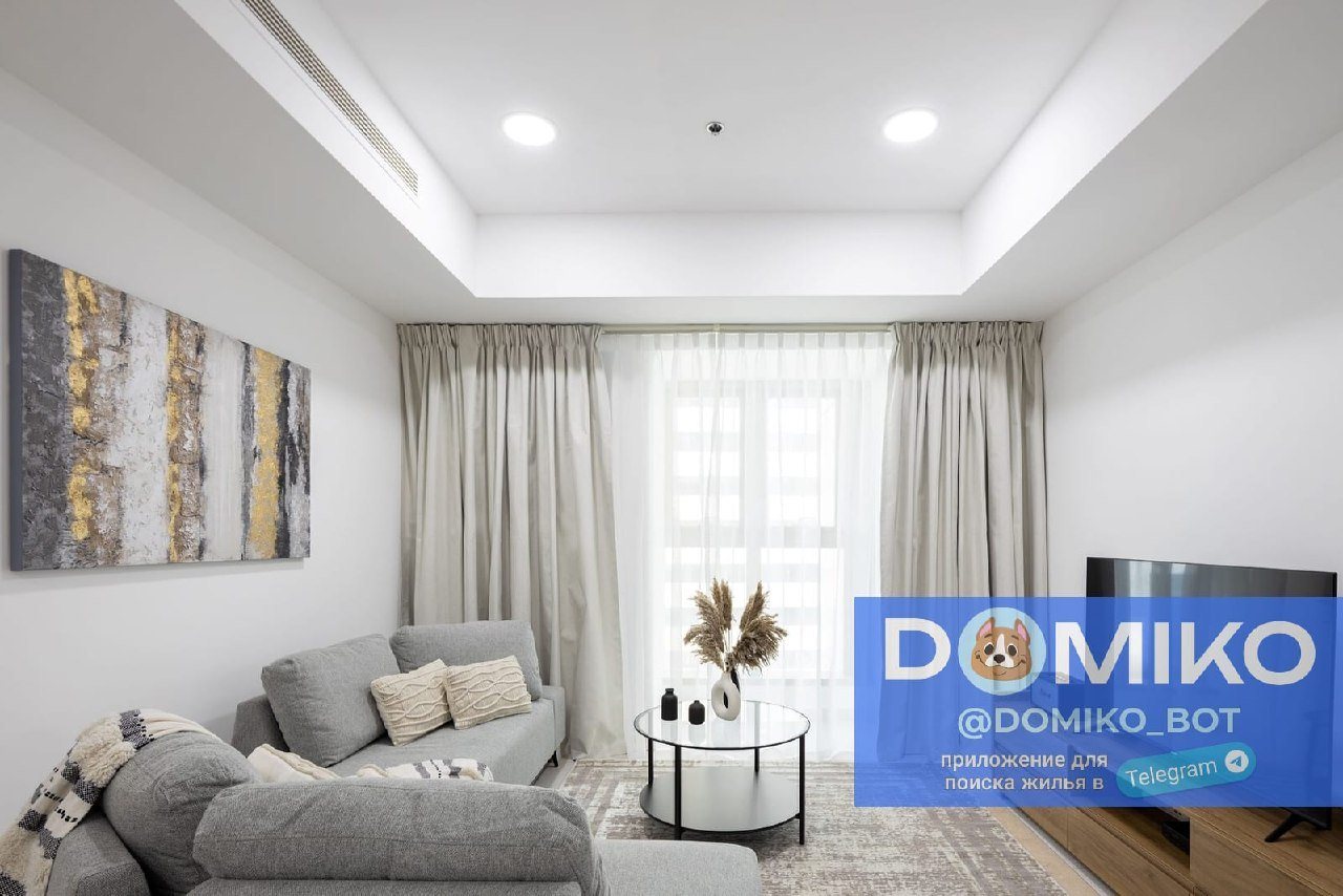 Квартира с 1 спальней, 86 м²