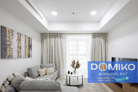 Квартира с 1 спальней, 86 м²