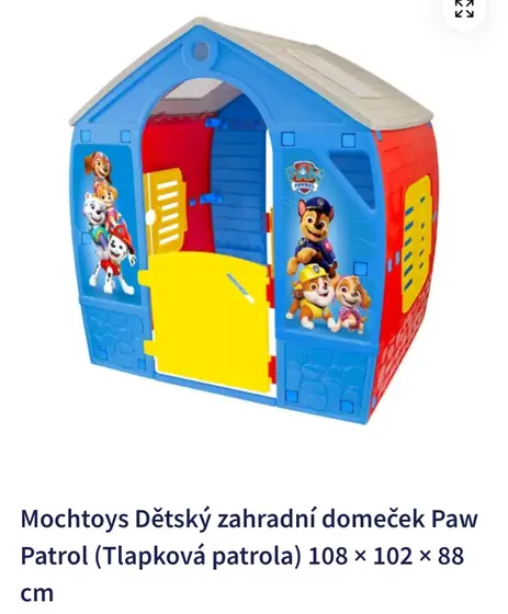 Домик Mochtoys Paw Patrol, 108×102×88 см