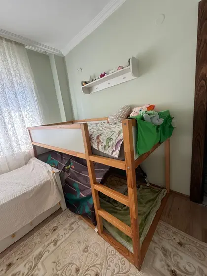 Детская кровать IKEA KURA с матрасом и тентом