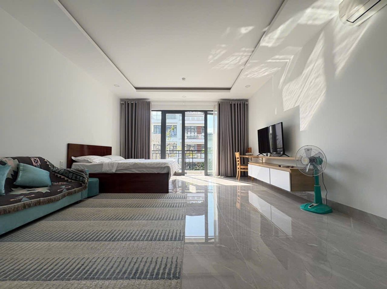 Квартира с балконом, 55 м²