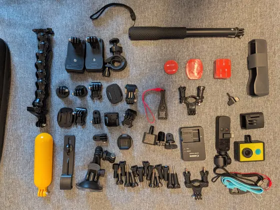 Комплект DJI Osmo Pocket и Yi Action Camera