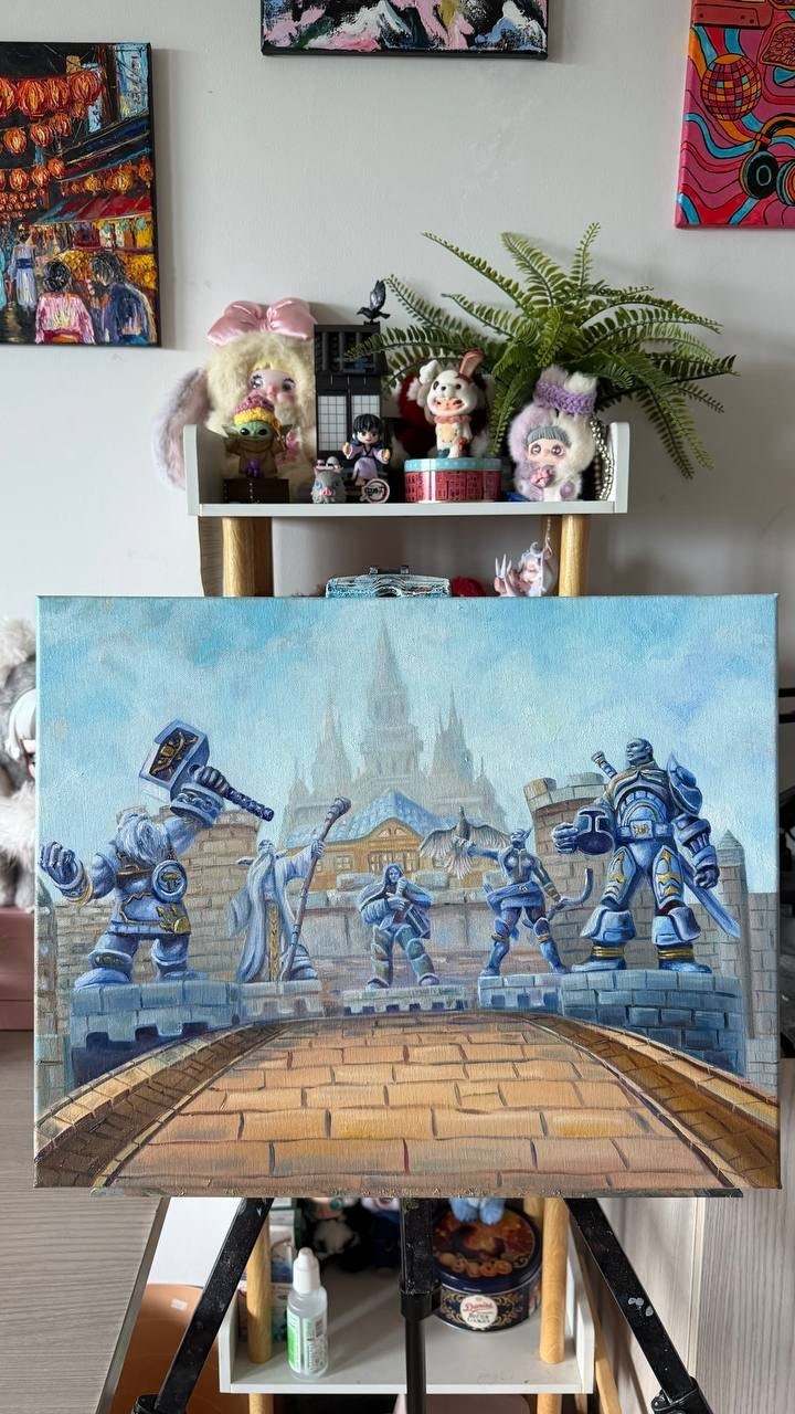 Картина маслом «Штормград», 50×40 см