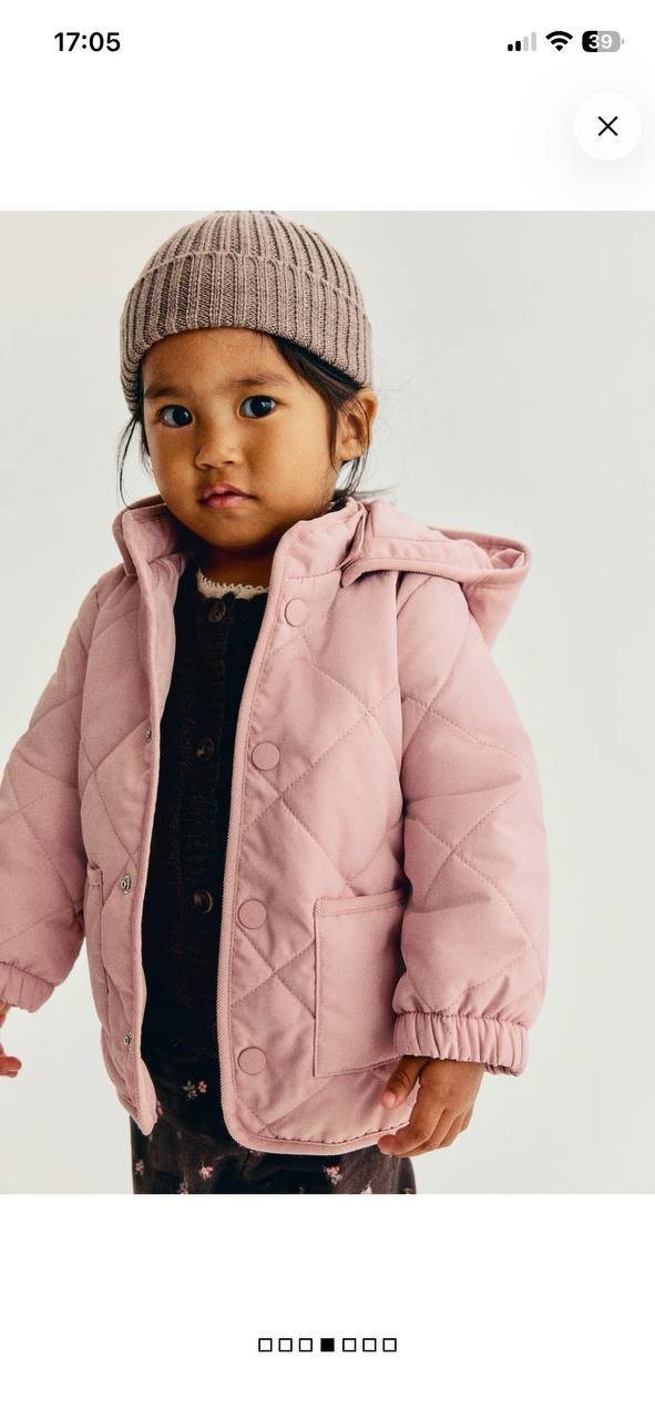 Детская куртка H&M, розовая