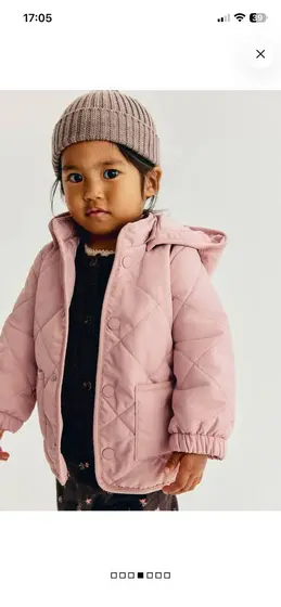 Детская куртка H&M, розовая