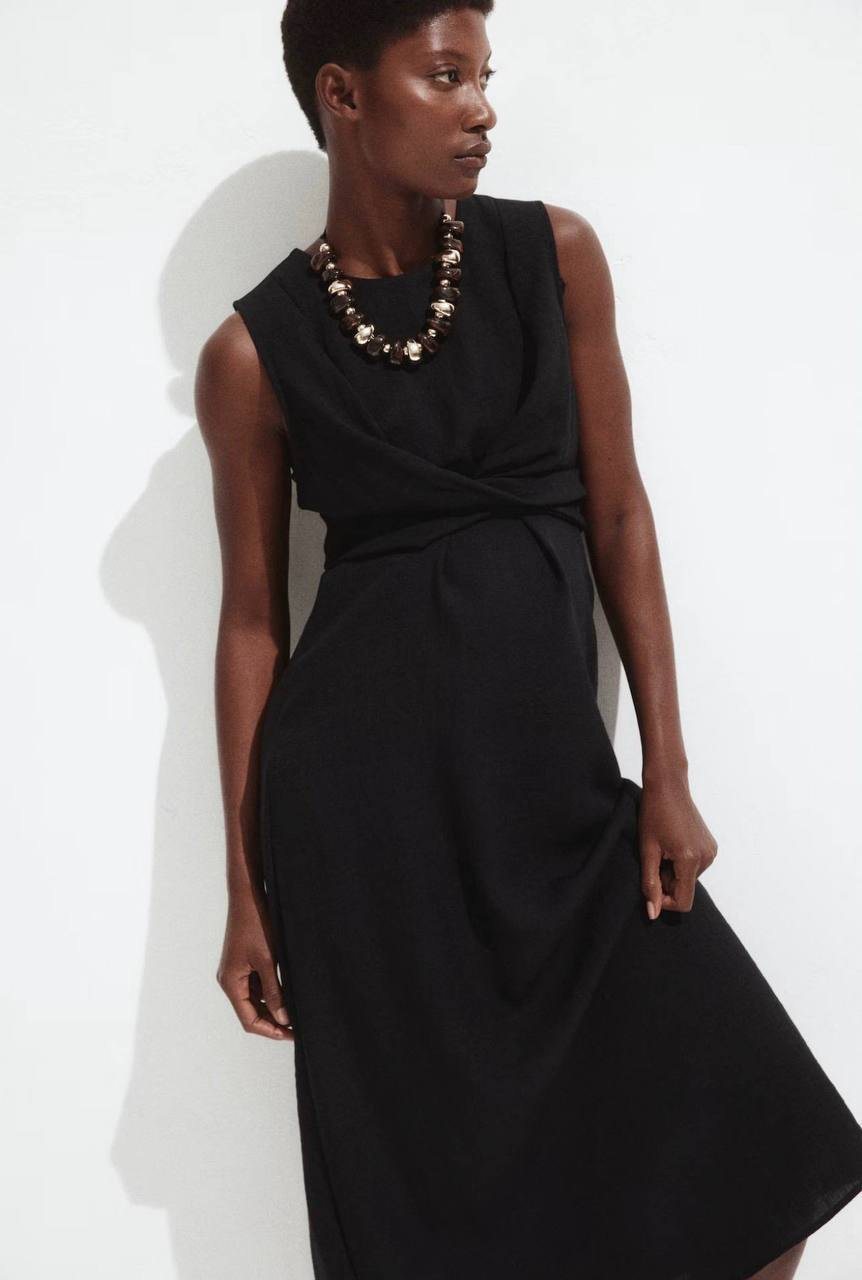Платье для кормления H&M, чёрное, S