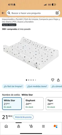 Накладка для пеленания White Star