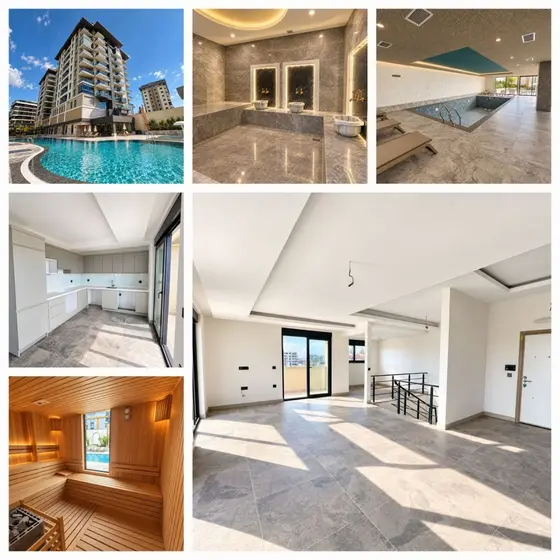 Дуплекс 3+1 с видом на море, 174 м²
