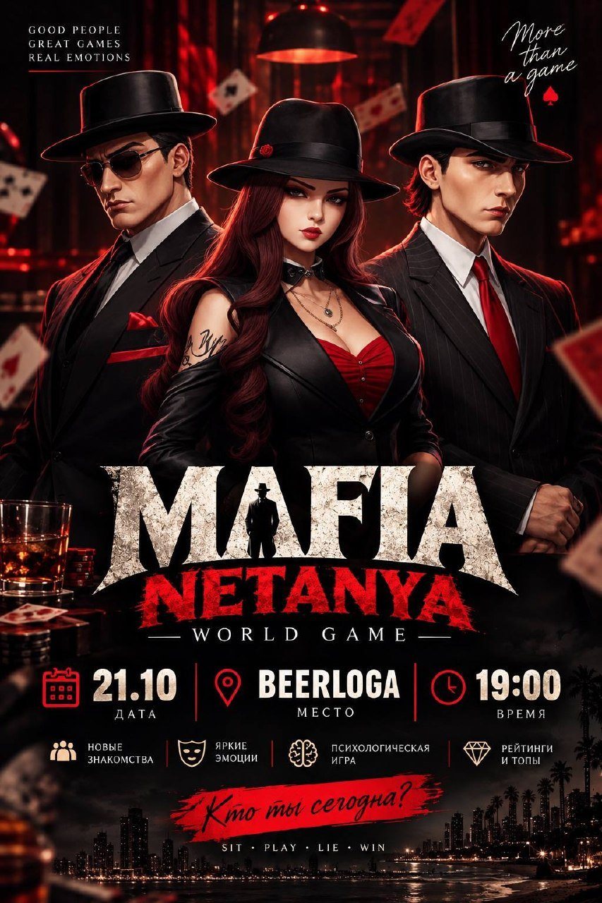 Игра в мафию в Нетании