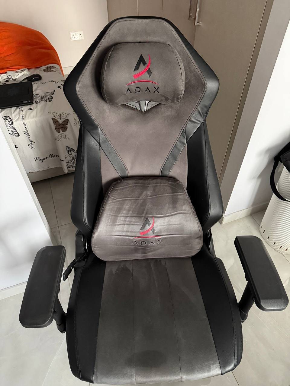 Игровое кресло ADAX, серо-чёрное