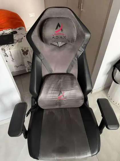 Игровое кресло ADAX, серо-чёрное