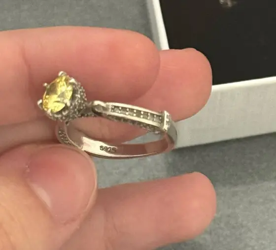 Винтажное серебряное кольцо 925 пробы