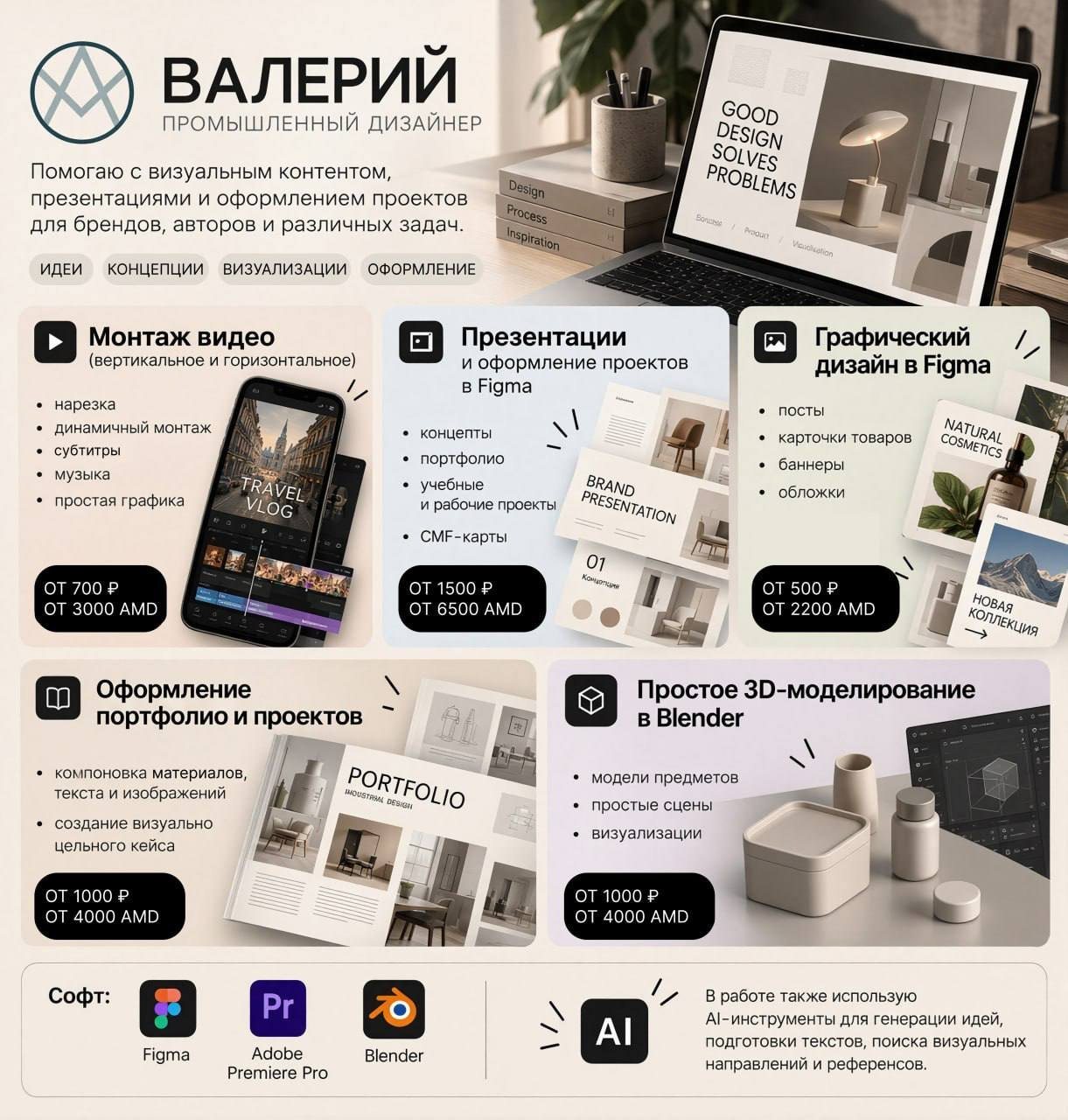 Дизайн, презентации и видеомонтаж