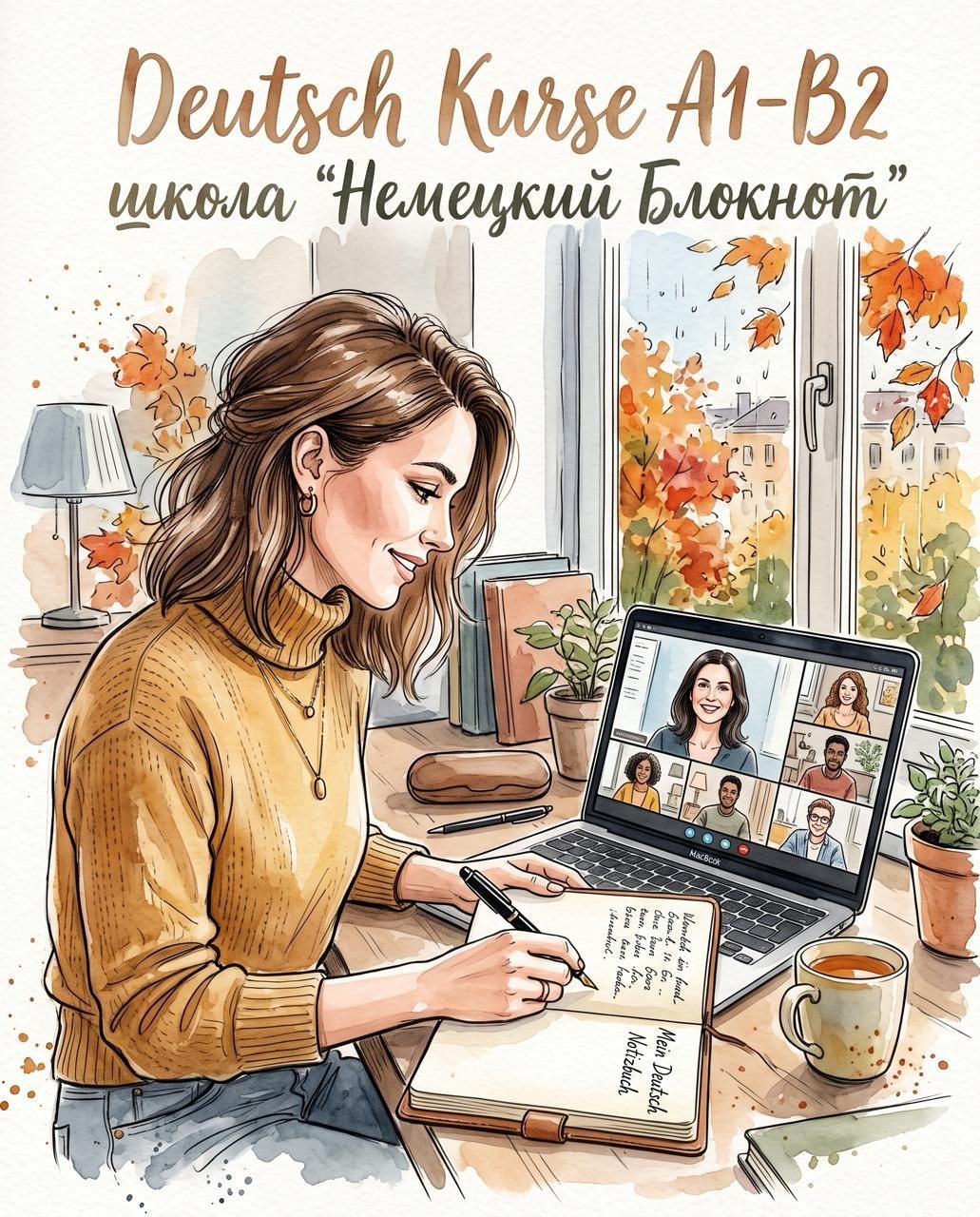 Немецкий для реальной жизни и экзаменов — в школе «Немецкий Блокнот».