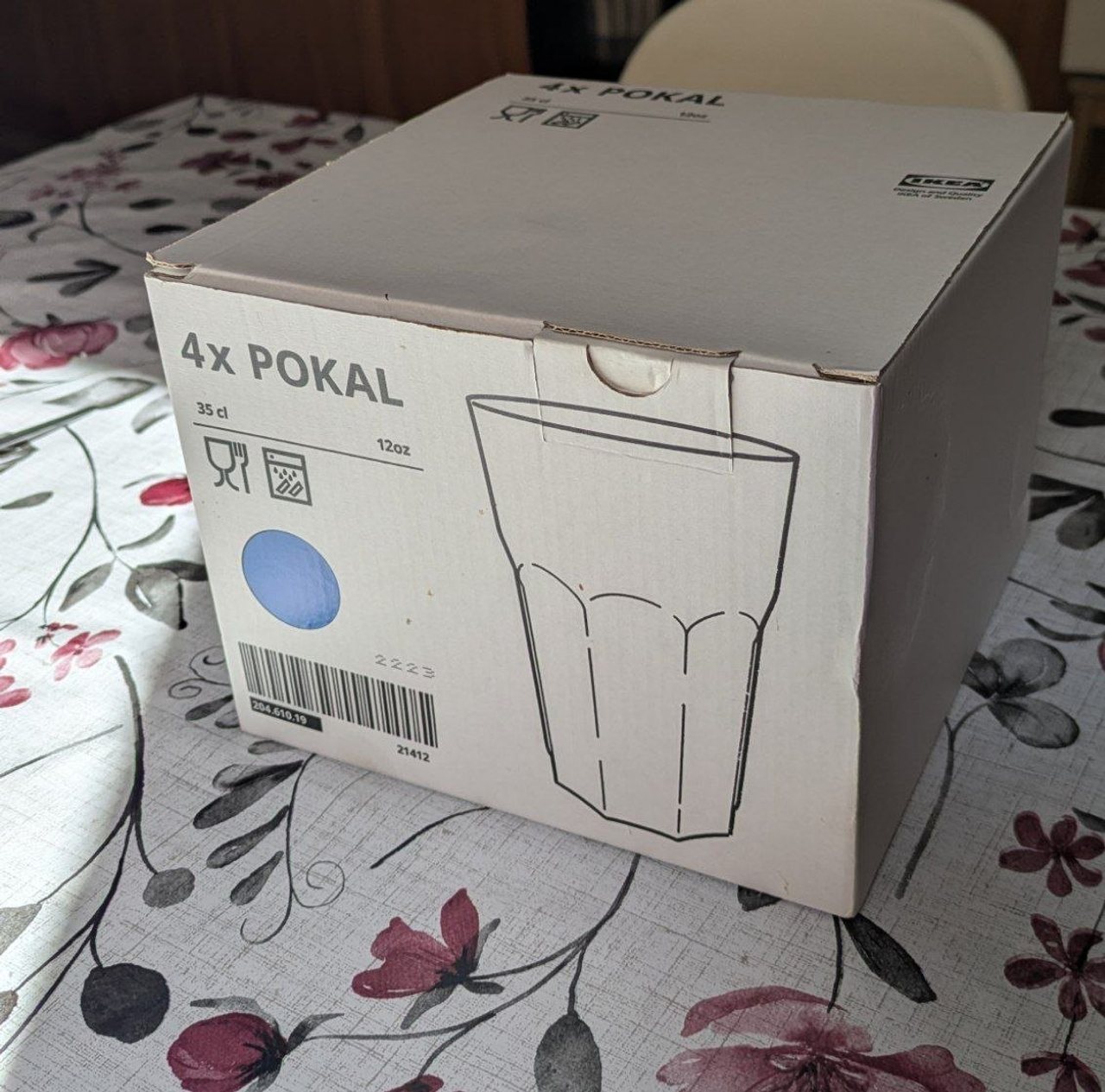 Стаканы IKEA POKAL, 4 шт., 35 cl