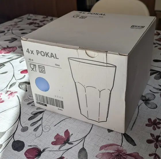 Стаканы IKEA POKAL, 4 шт., 35 cl