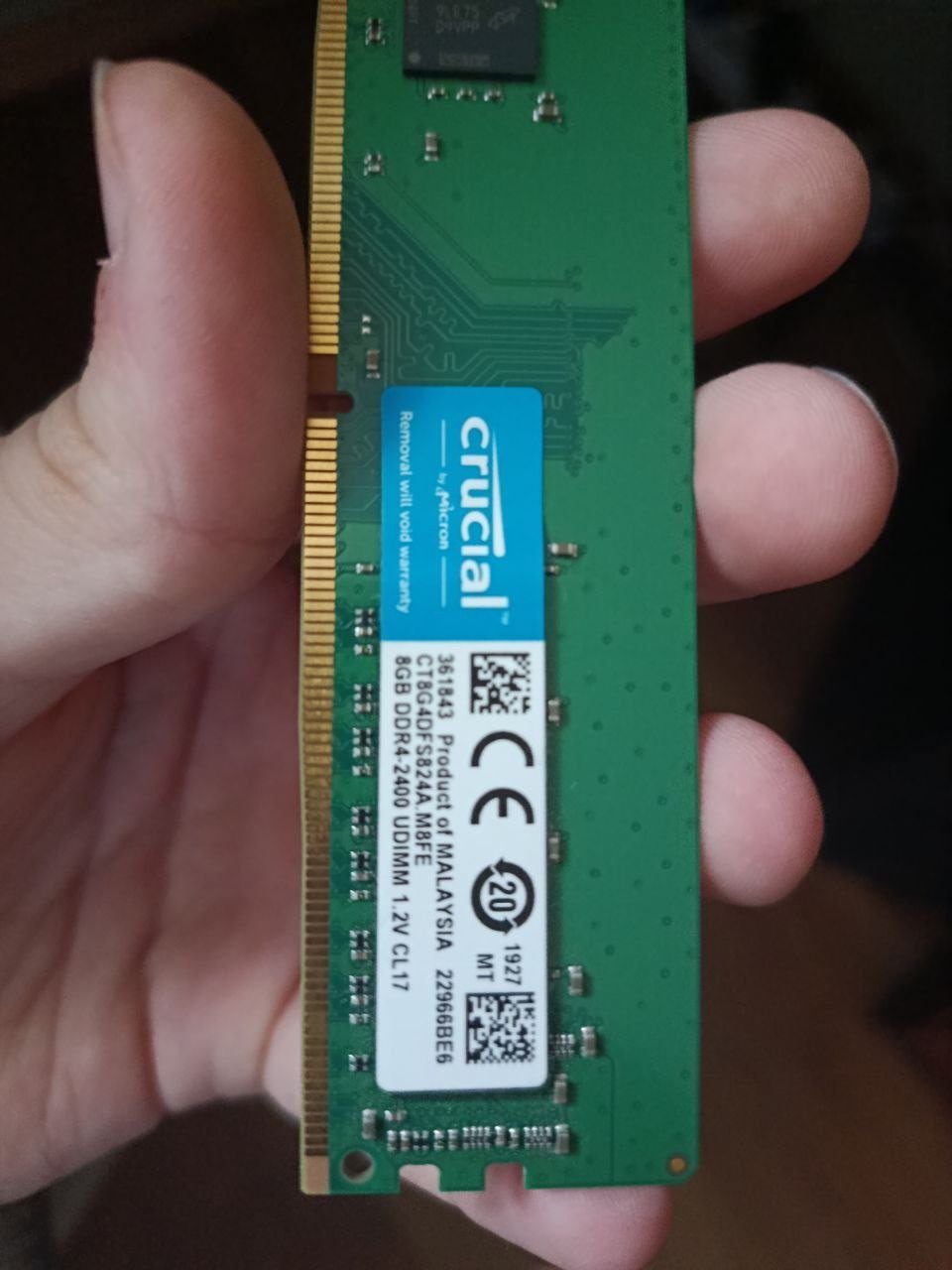 Оперативная память Crucial DDR4, 8 ГБ