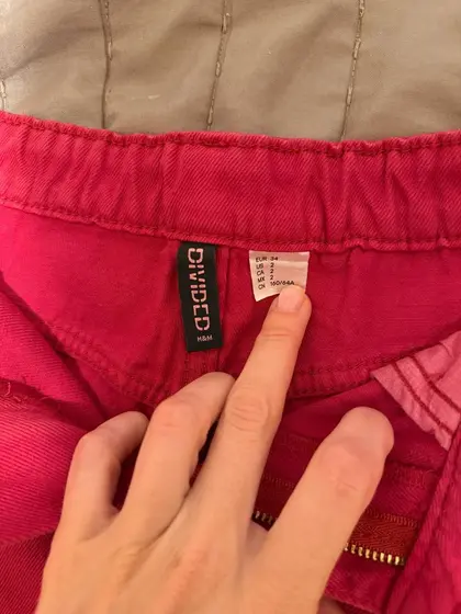 Розовые шорты H&M, размер 34