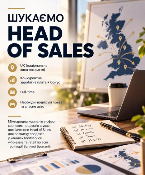 Вакансия Head of Sales
